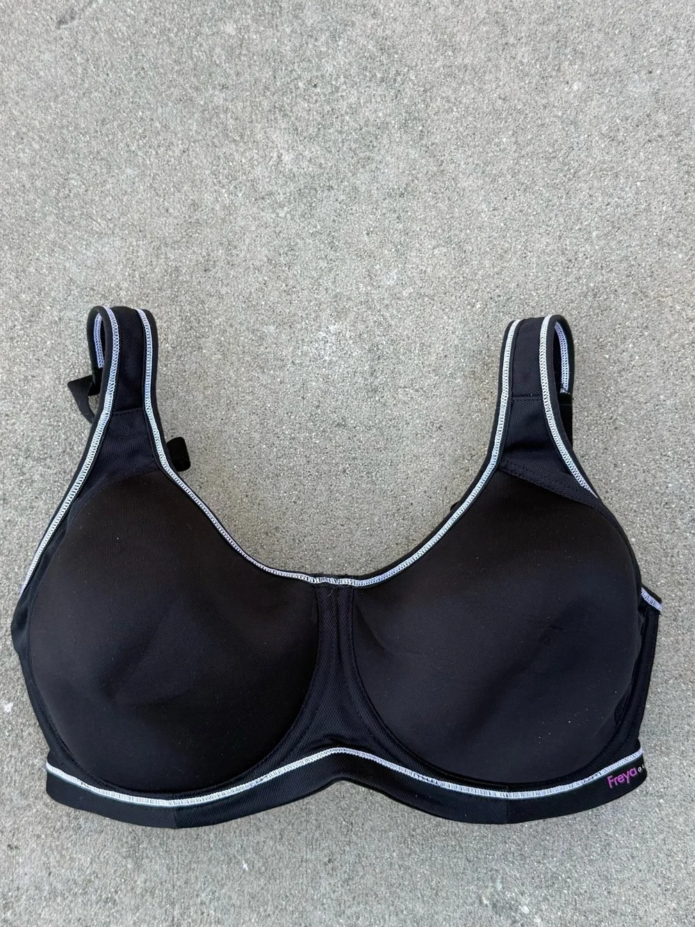 Freya Active Sonic Underwire Sports Bra Black 34G preloved